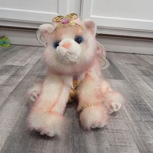 VTG Aurora Catapillers Pink Plush Sharon Lea Larsen Stuffed Animal Kitten EUC